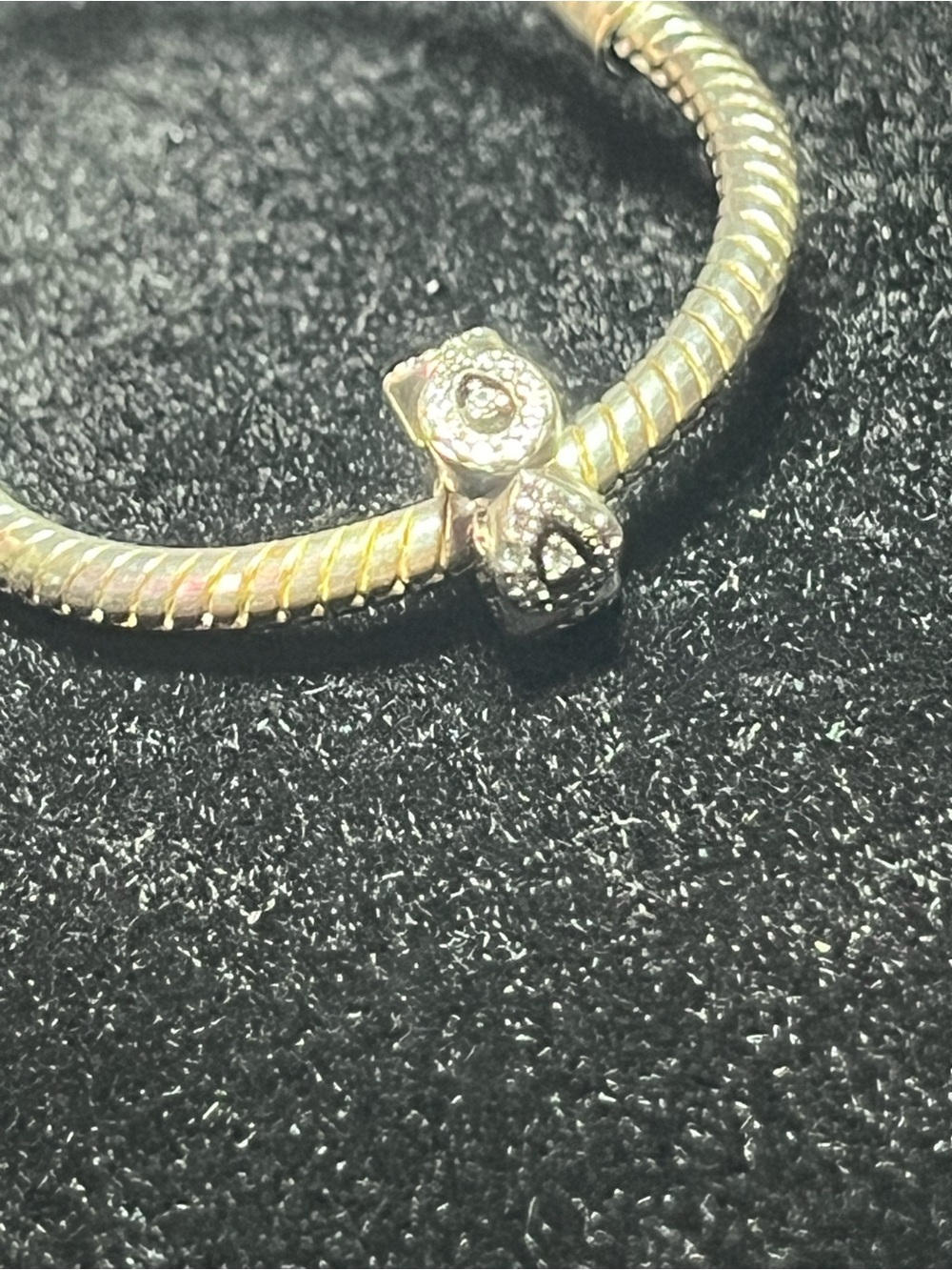 Pandora Cascading Glamour Spacer Sterling Silver CZ